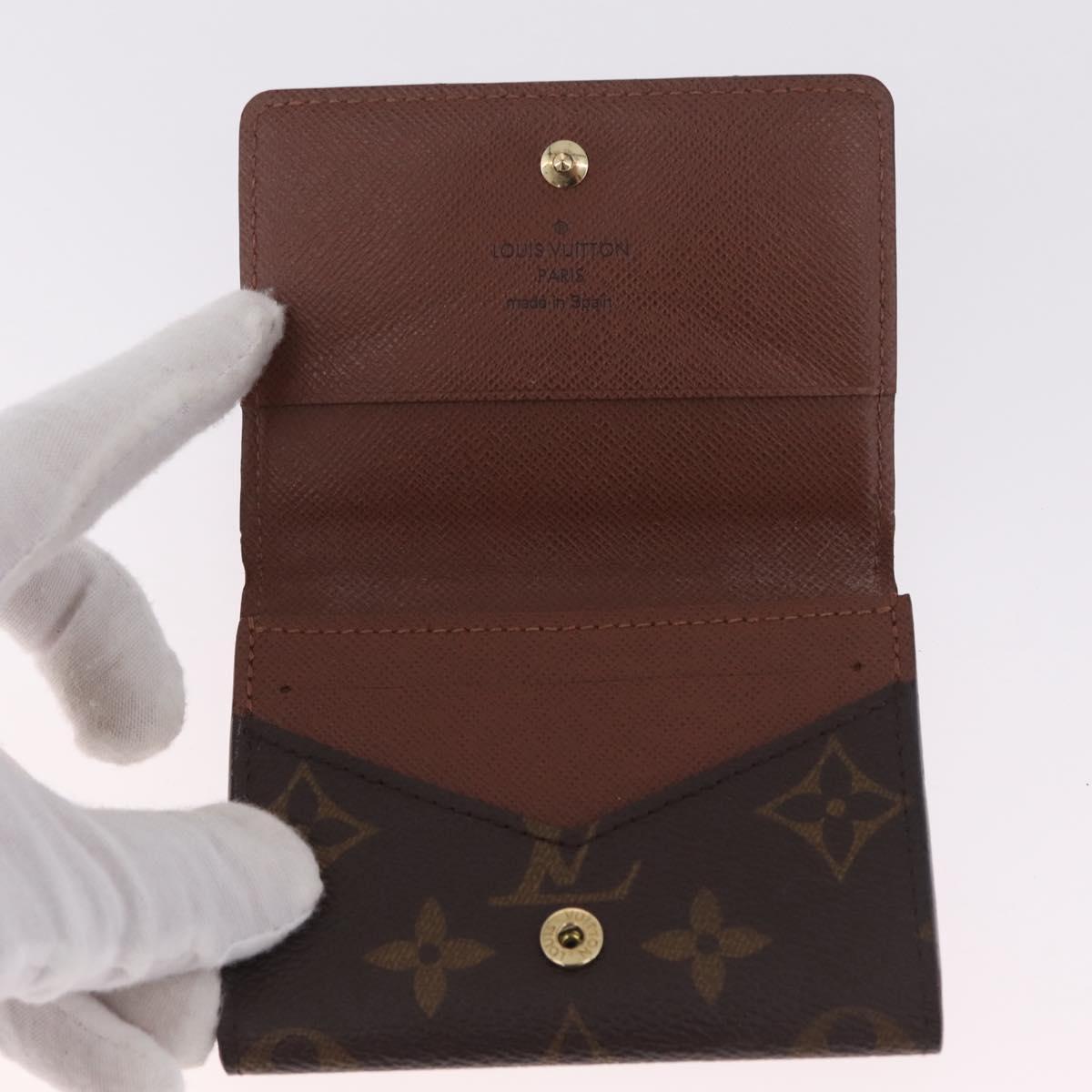 LOUIS VUITTON Monogram Anvelop Cult De Vuitto Card Case M62920 LV Auth SK261