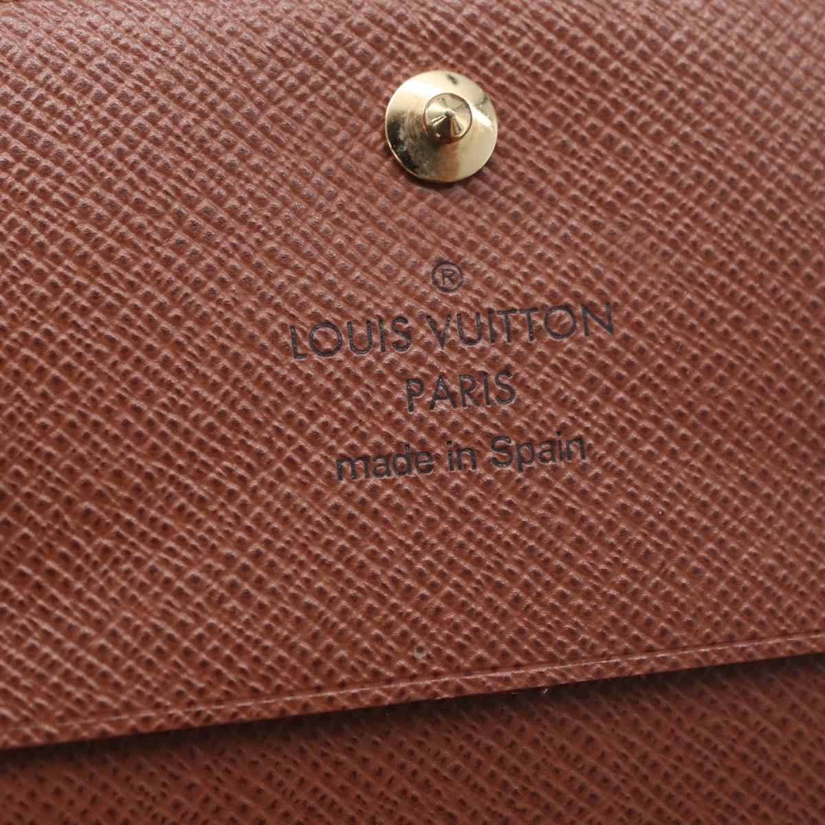 LOUIS VUITTON Monogram Anvelop Cult De Vuitto Card Case M62920 LV Auth SK261