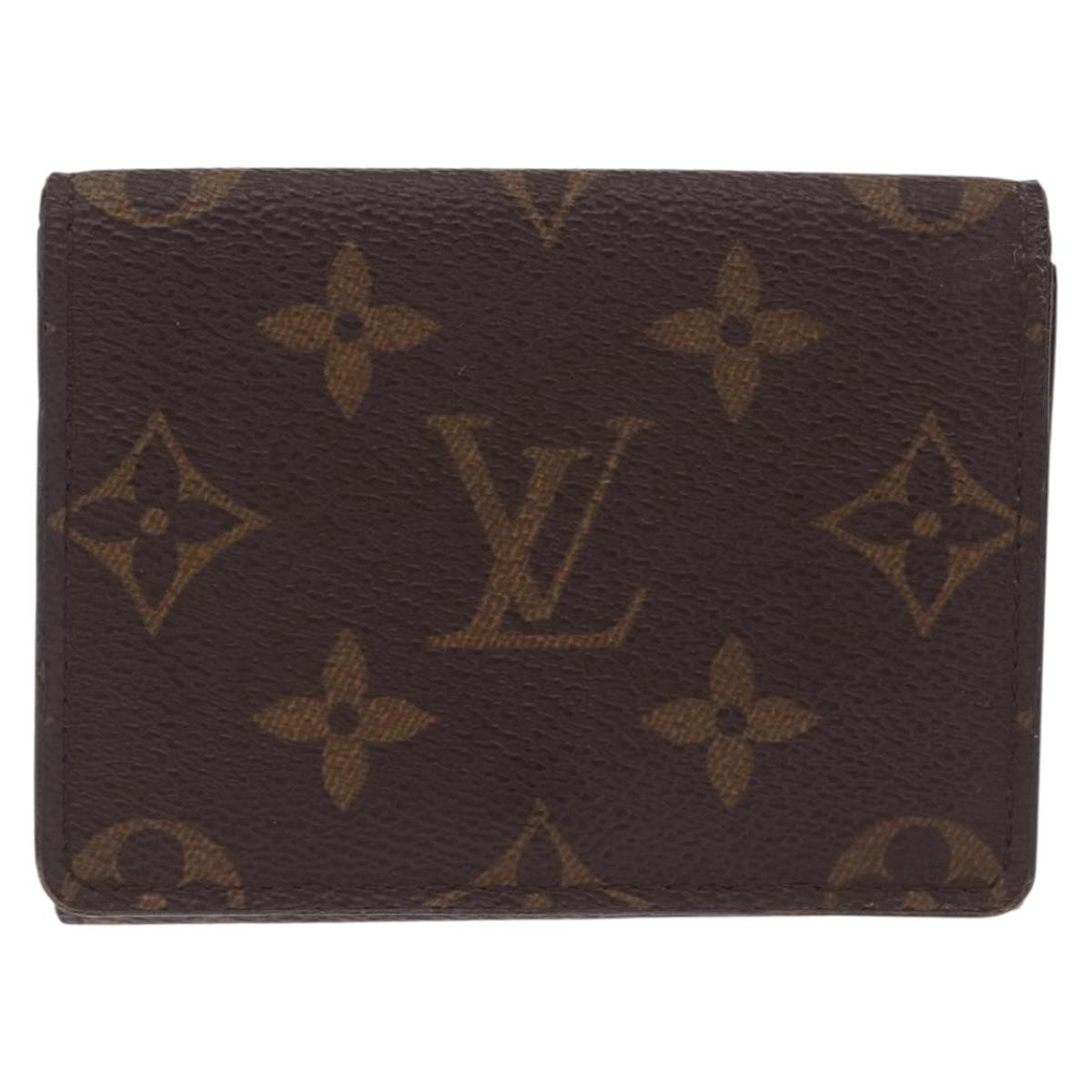 LOUIS VUITTON Monogram Anvelop Cult De Vuitto Card Case M62920 LV Auth SK261