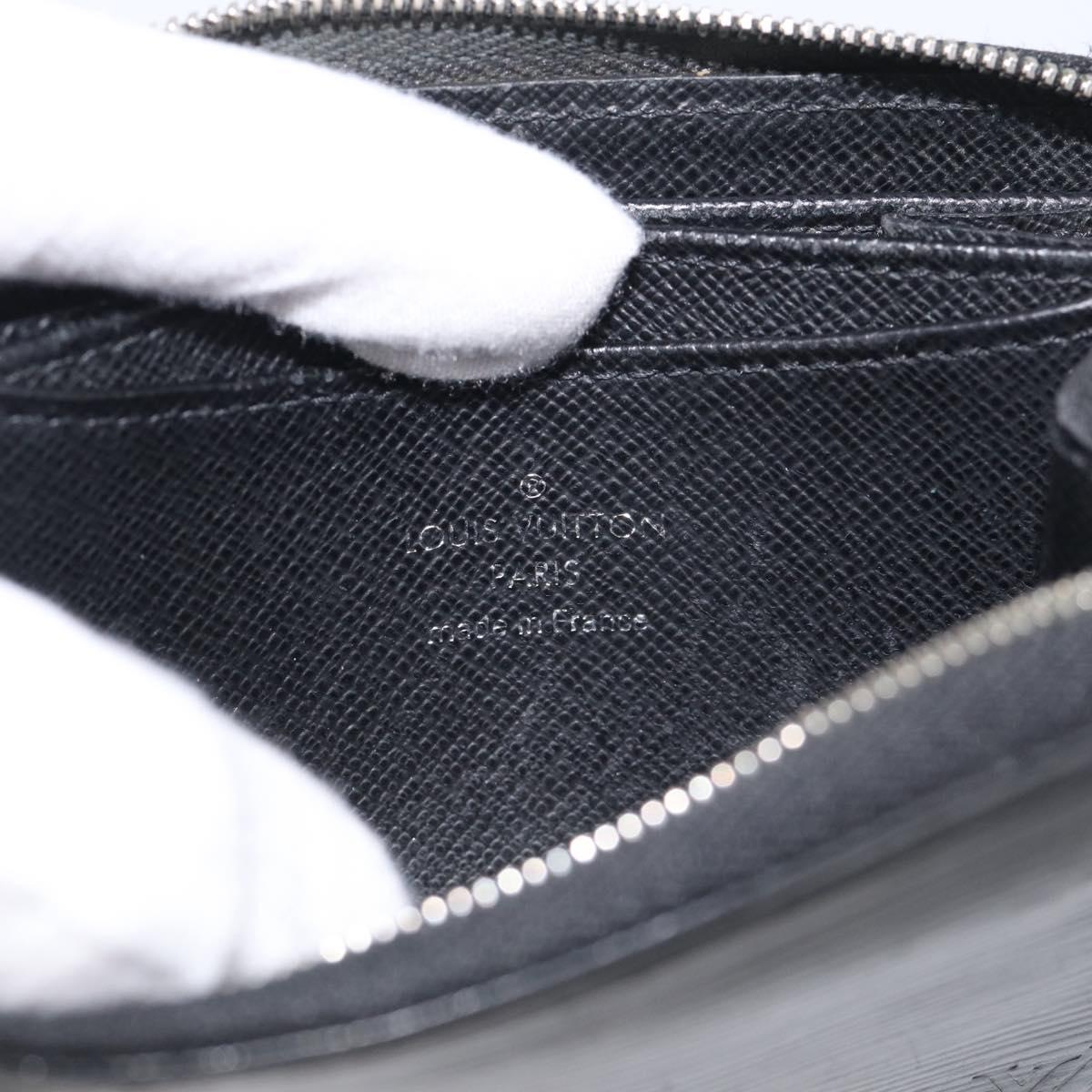 LOUIS VUITTON Epi Zippy Coin Purse Coin Purse Black M60152 LV Auth SK272