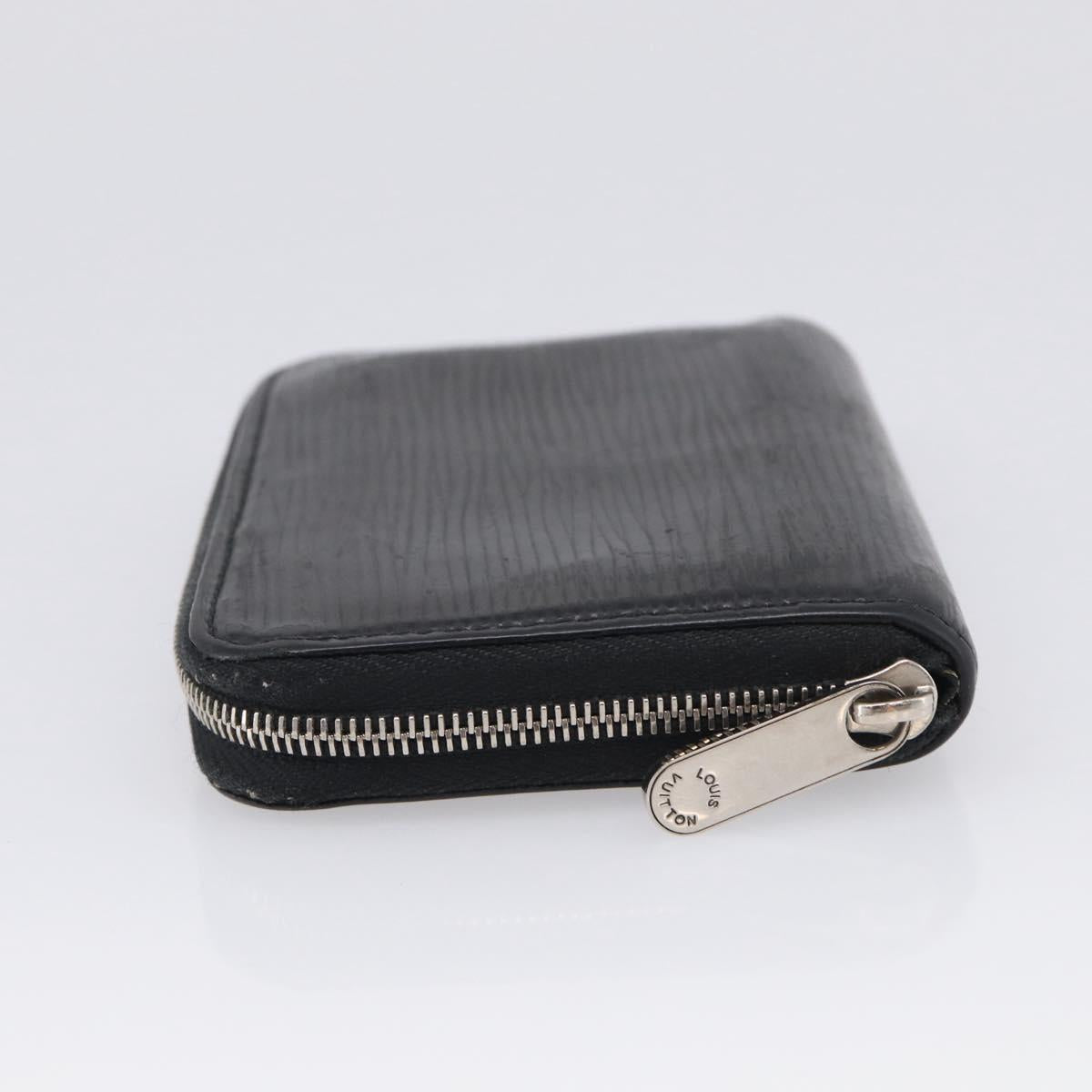 LOUIS VUITTON Epi Zippy Coin Purse Coin Purse Black M60152 LV Auth SK272