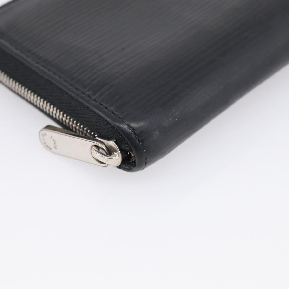 LOUIS VUITTON Epi Zippy Coin Purse Coin Purse Black M60152 LV Auth SK272