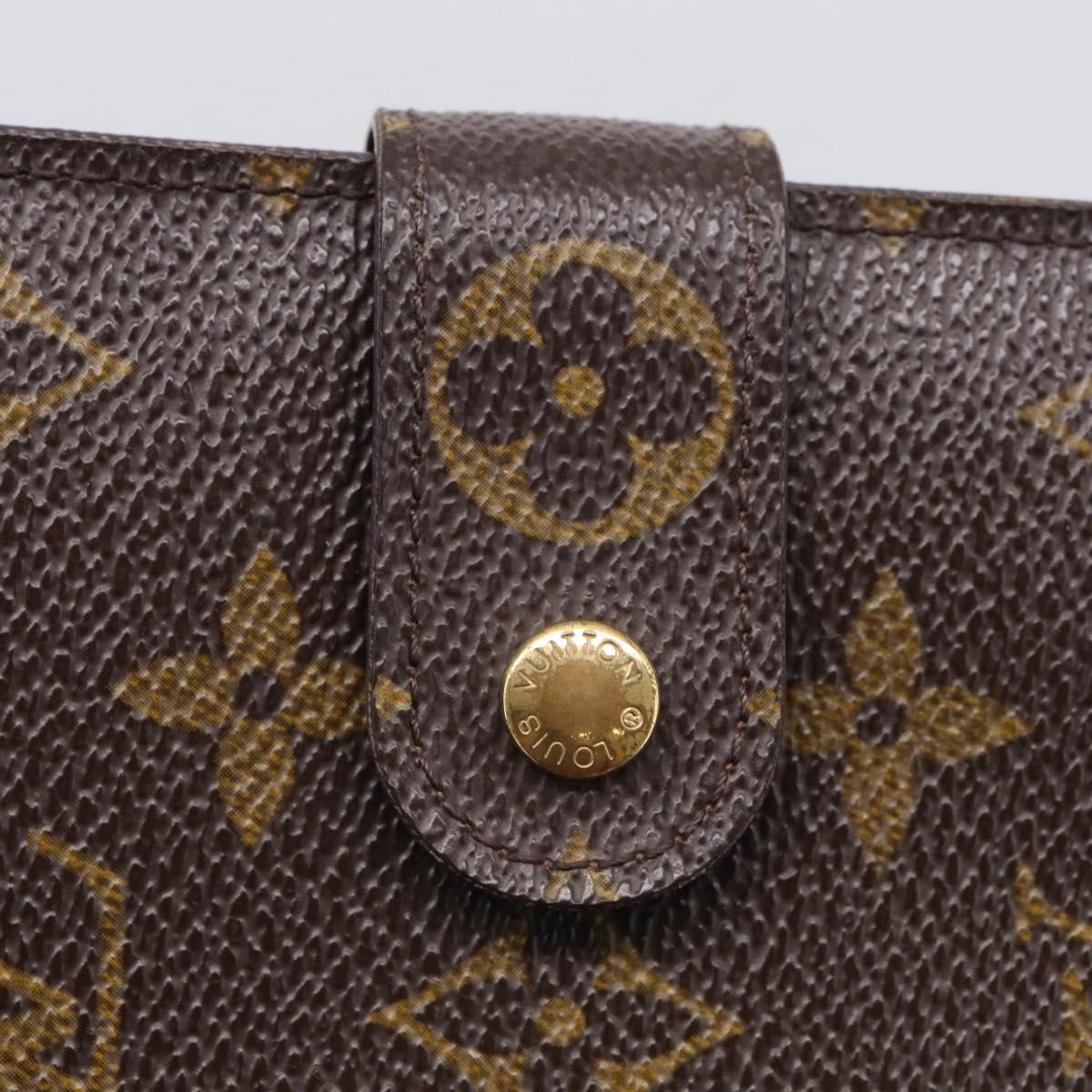LOUIS VUITTON Monogram Porto Papie Zip Wallet M61207 LV Auth SK276A