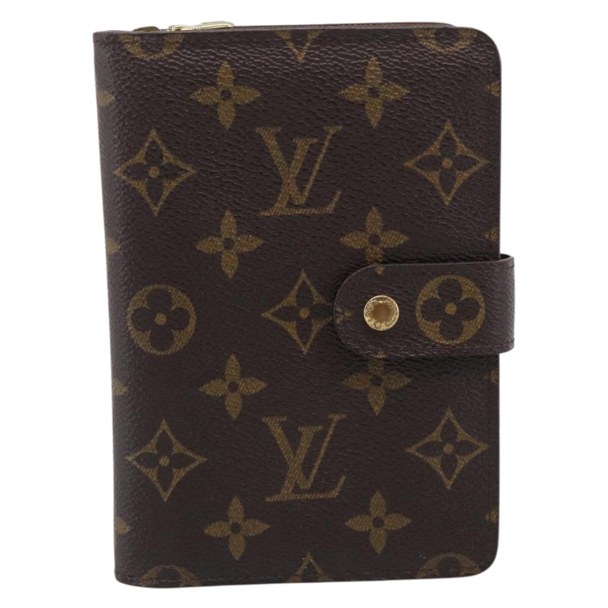 LOUIS VUITTON Monogram Porto Papie Zip Wallet M61207 LV Auth SK276A