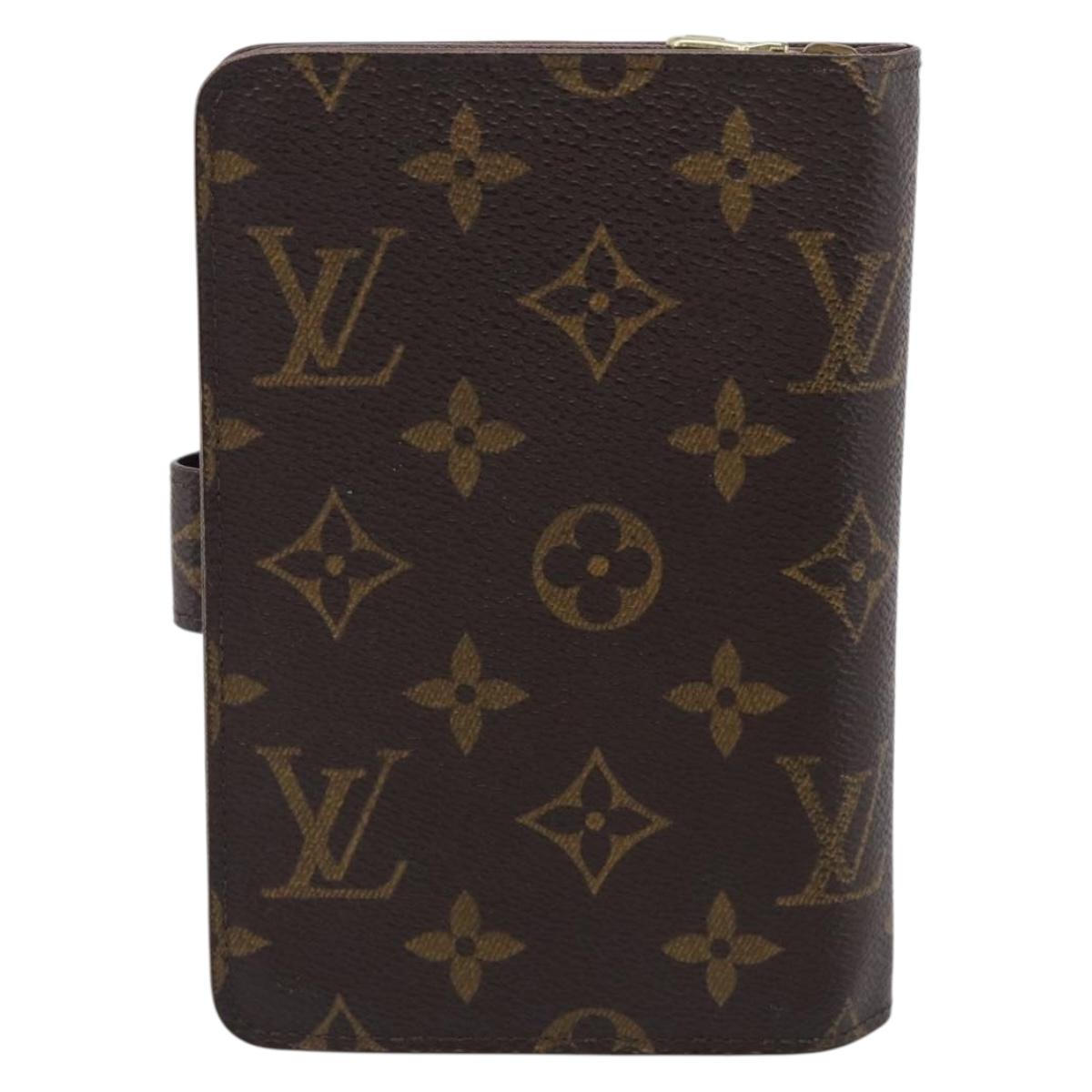 LOUIS VUITTON Monogram Porto Papie Zip Wallet M61207 LV Auth SK276A