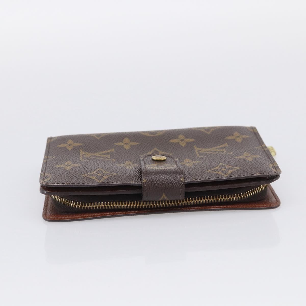 LOUIS VUITTON Monogram Porto Papie Zip Wallet M61207 LV Auth SK276A
