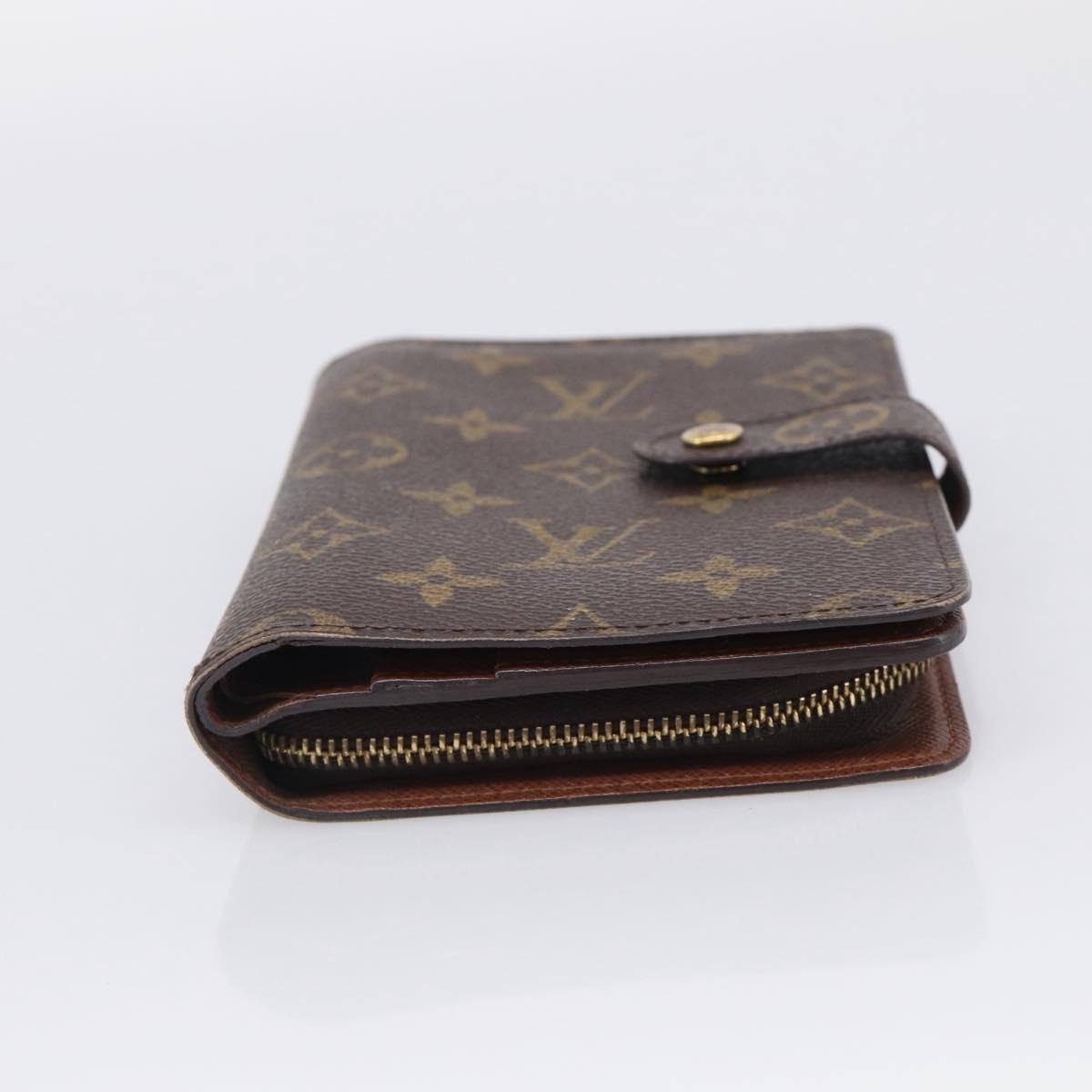LOUIS VUITTON Monogram Porto Papie Zip Wallet M61207 LV Auth SK276A