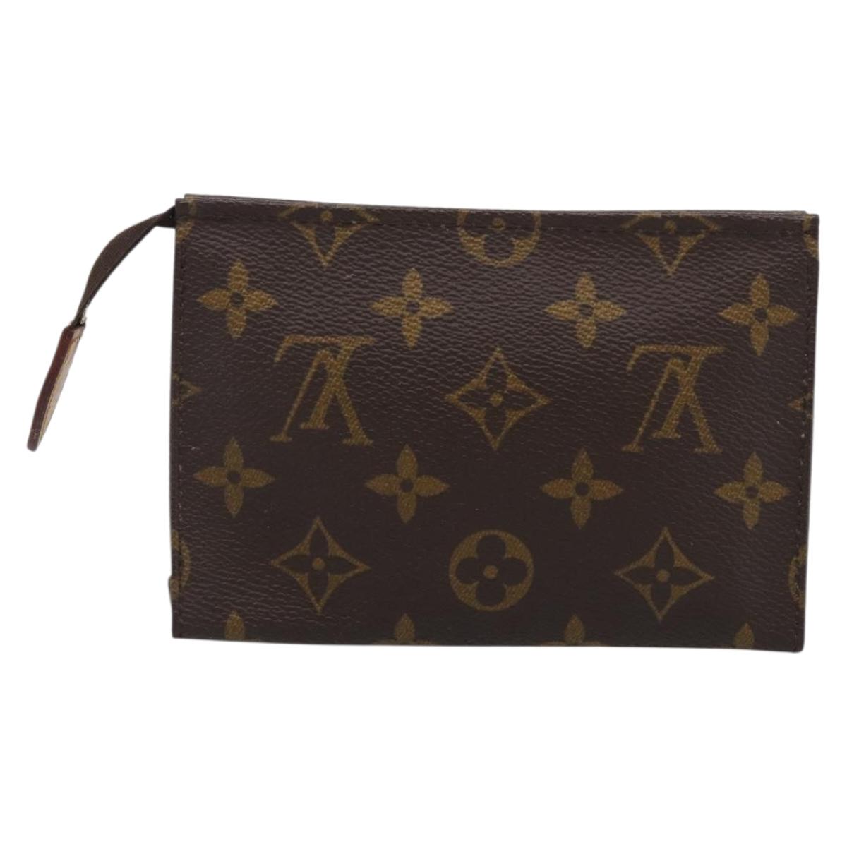 LOUIS VUITTON Monogram Poche Toilette 15 Pouch M47546 LV Auth SK288