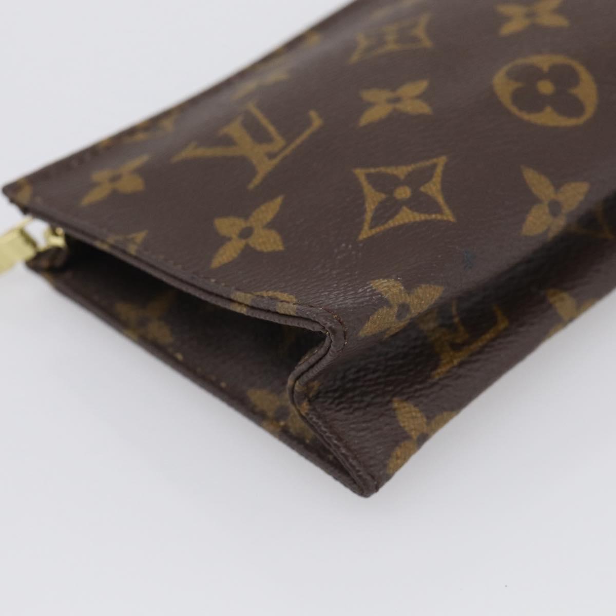 LOUIS VUITTON Monogram Poche Toilette 15 Pouch M47546 LV Auth SK288