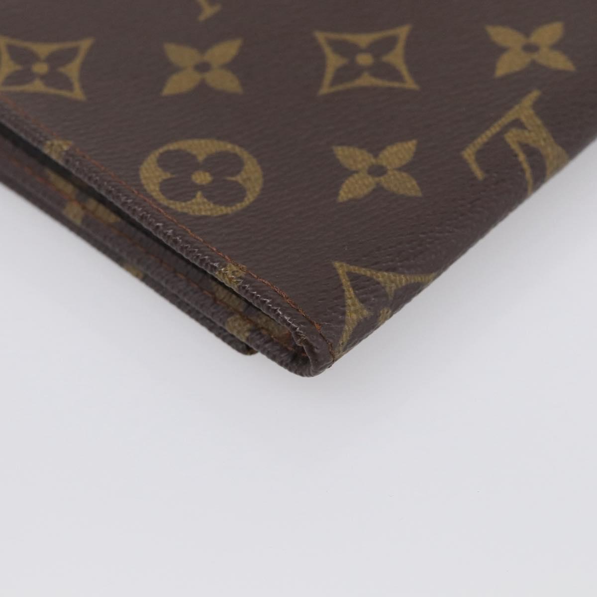 LOUIS VUITTON Monogram Portuen 3 Credit Long Wallet M61818 LV Auth SK297