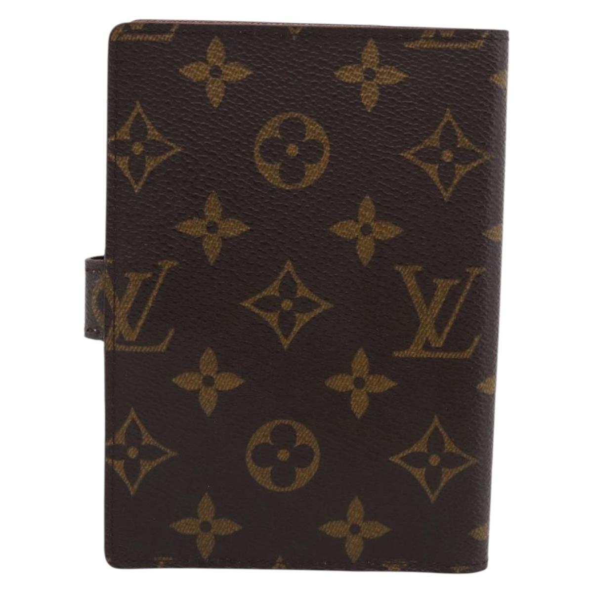 LOUIS VUITTON Monogram Agenda PM Day Planner Cover R20005 LV Auth SK305A