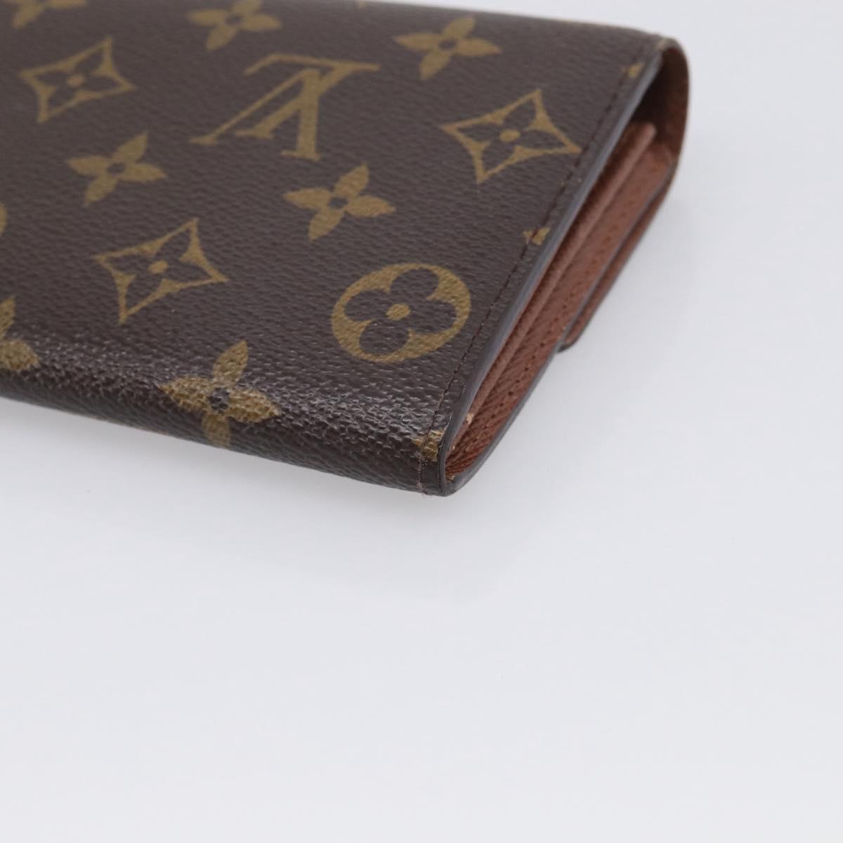 LOUIS VUITTON Monogram Portefeuille Sarah Long Wallet M61734 LV Auth SK314