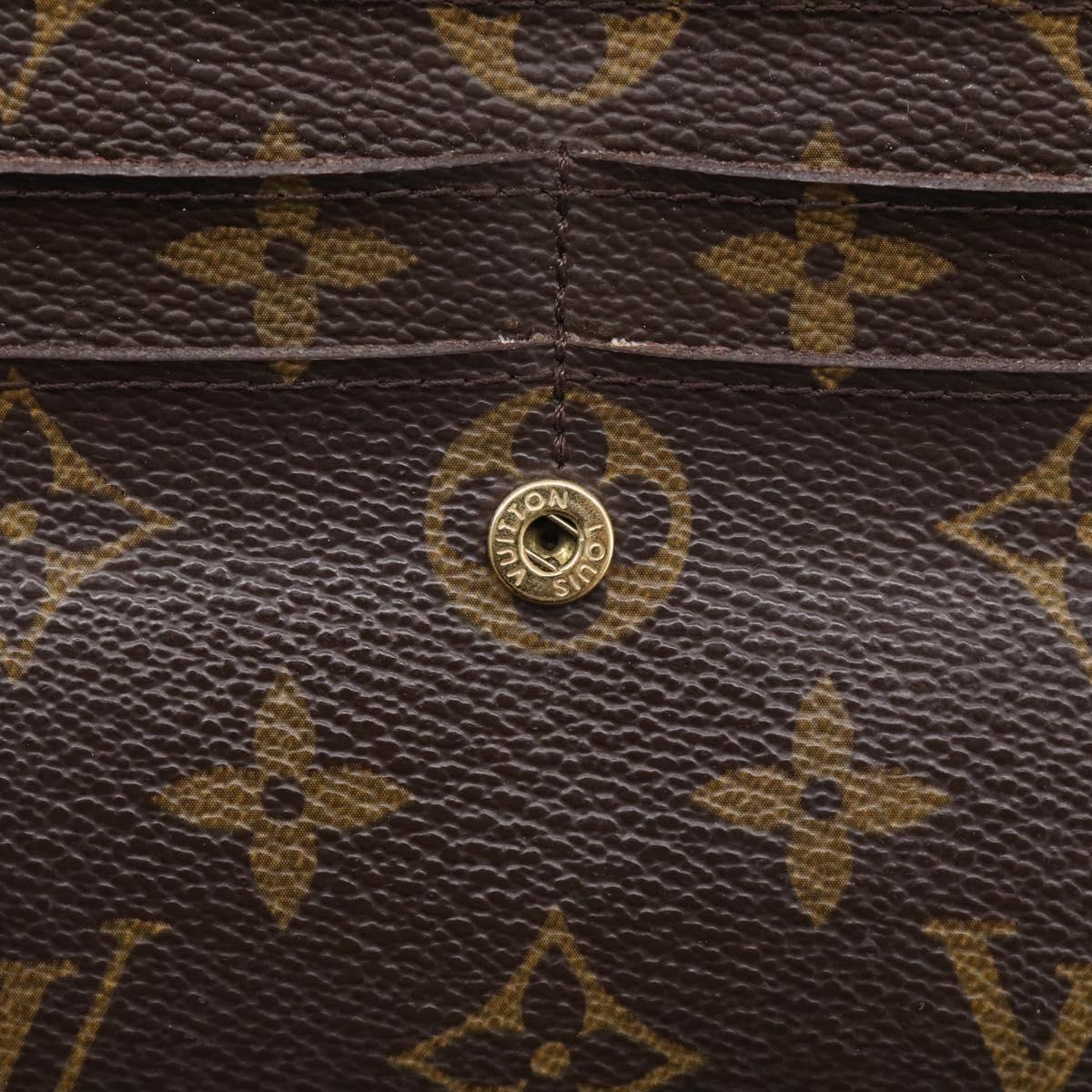 LOUIS VUITTON Monogram Portefeuille Sarah Long Wallet M61734 LV Auth SK314
