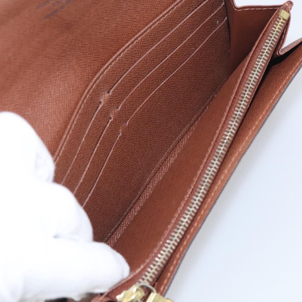 LOUIS VUITTON Monogram Portefeuille Sarah Long Wallet M61734 LV Auth SK314