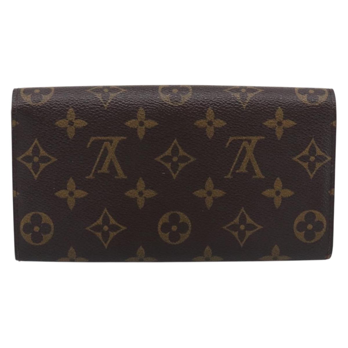 LOUIS VUITTON Monogram Portefeuille Sarah Long Wallet M61734 LV Auth SK314