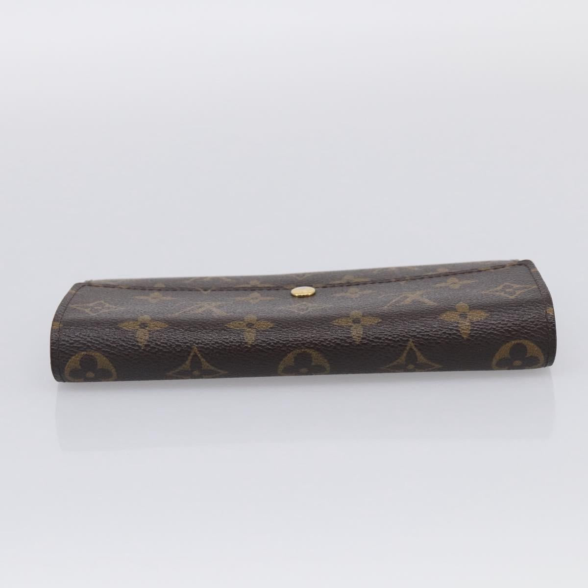 LOUIS VUITTON Monogram Portefeuille Sarah Long Wallet M61734 LV Auth SK314