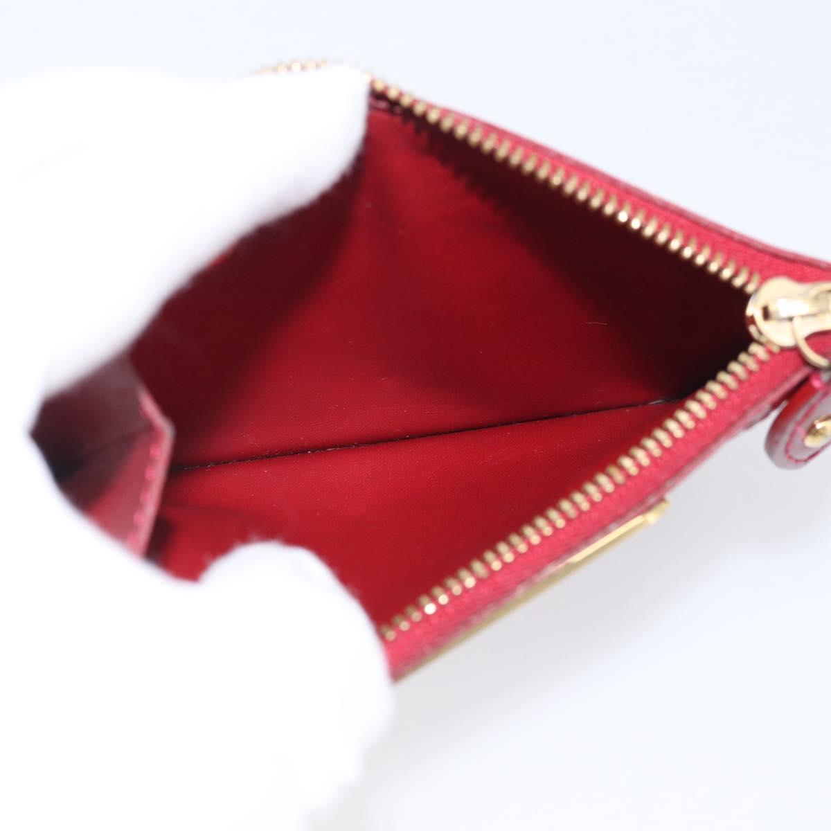 LOUIS VUITTON Pochette ClesNM Coin Purse Pomme D'amour M93559 LV Auth SK320