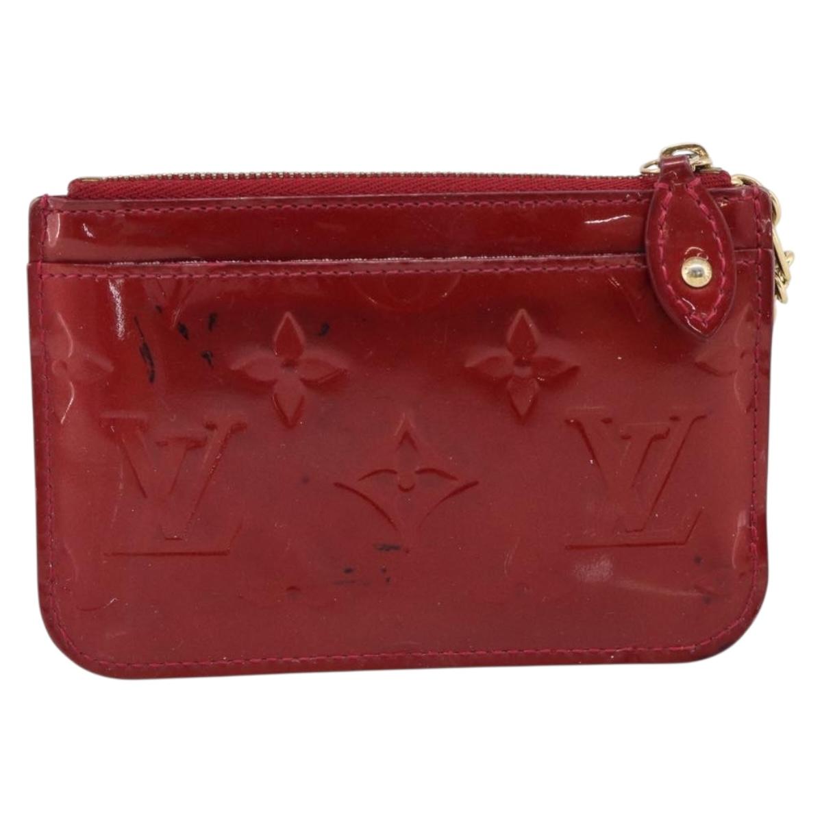 LOUIS VUITTON Pochette ClesNM Coin Purse Pomme D'amour M93559 LV Auth SK320