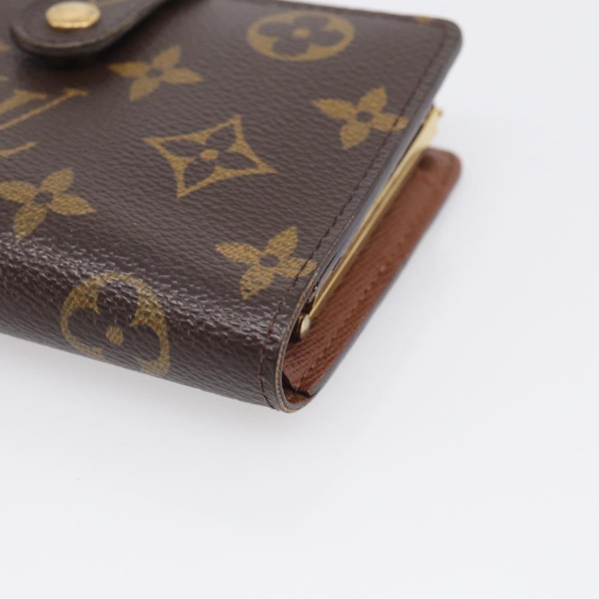 LOUIS VUITTON Monogram Portefeuille Viennois Bifold Wallet M61674 LV Auth SK328