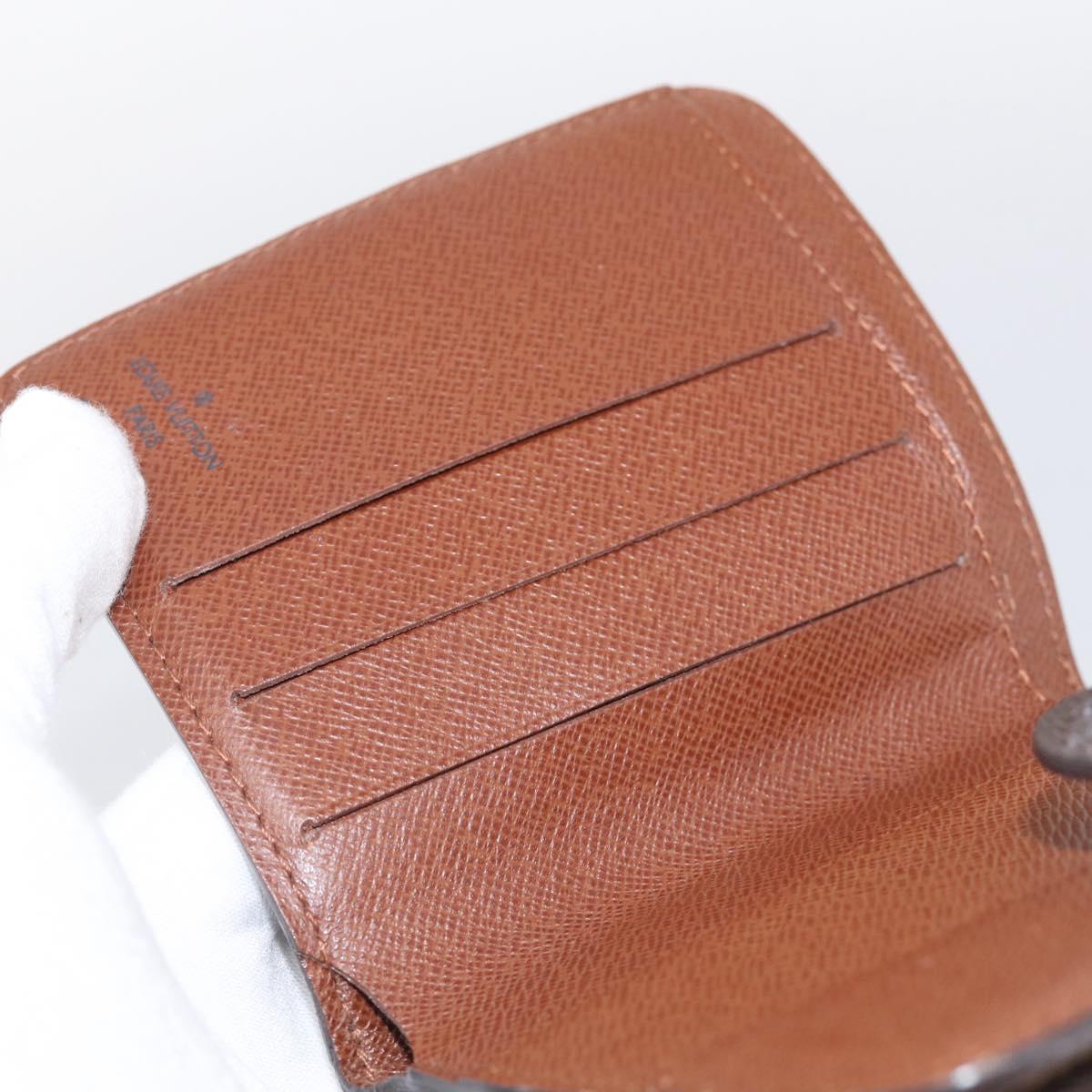 LOUIS VUITTON Monogram Compact Zip Wallet M61667 LV Auth SK329