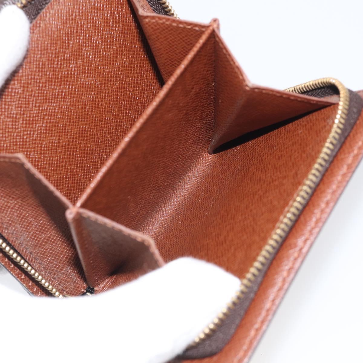 LOUIS VUITTON Monogram Compact Zip Wallet M61667 LV Auth SK329