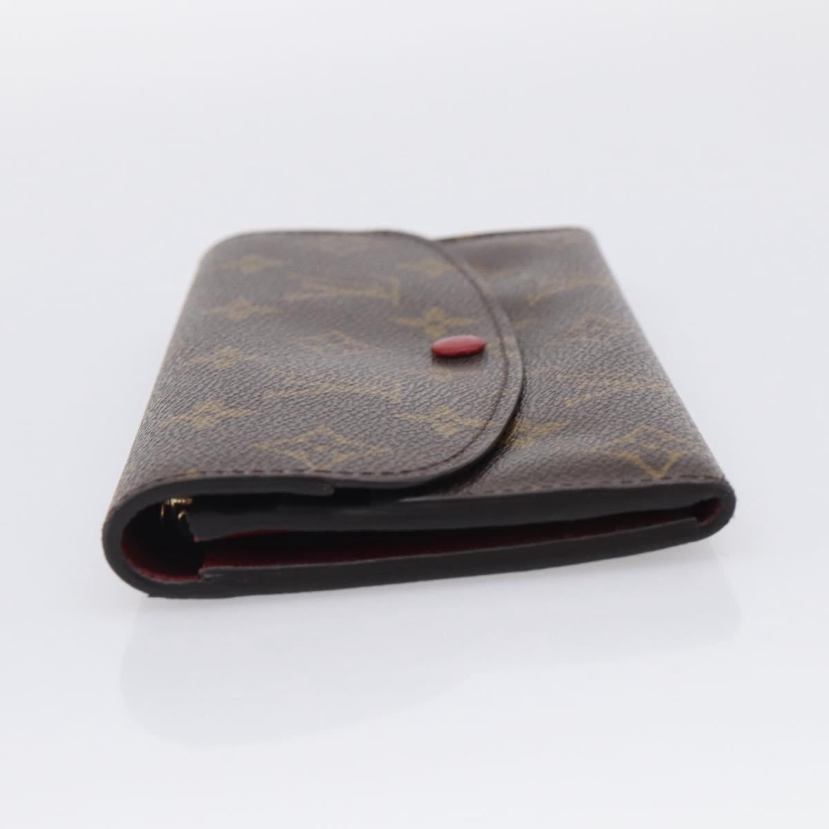 LOUIS VUITTON Monogram Portefeuille Emilie Long Wallet Red M60136 LV Auth SK336A