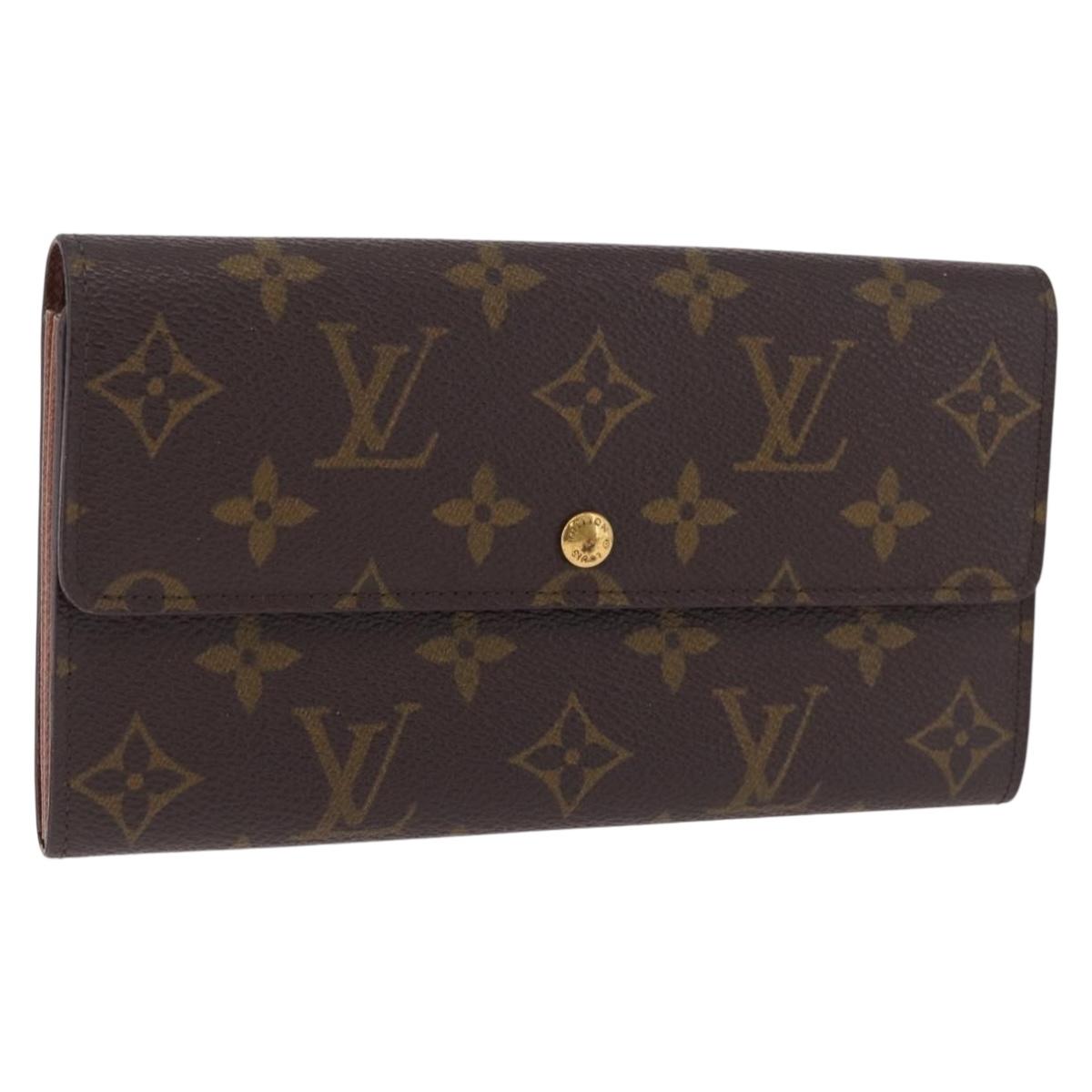 LOUIS VUITTON Monogram Pochette Porte Monnaie Credit Wallet M61726 LV Auth SK337