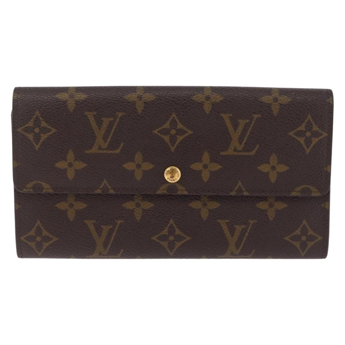LOUIS VUITTON Monogram Pochette Porte Monnaie Credit Wallet M61726 LV Auth SK337