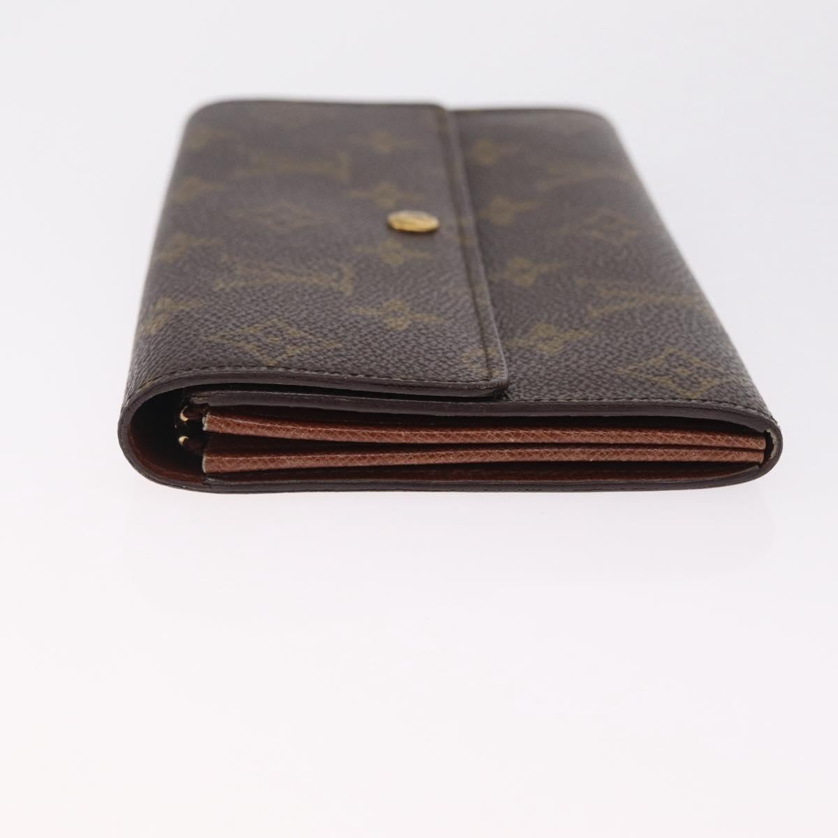 LOUIS VUITTON Monogram Pochette Porte Monnaie Credit Wallet M61726 LV Auth SK337