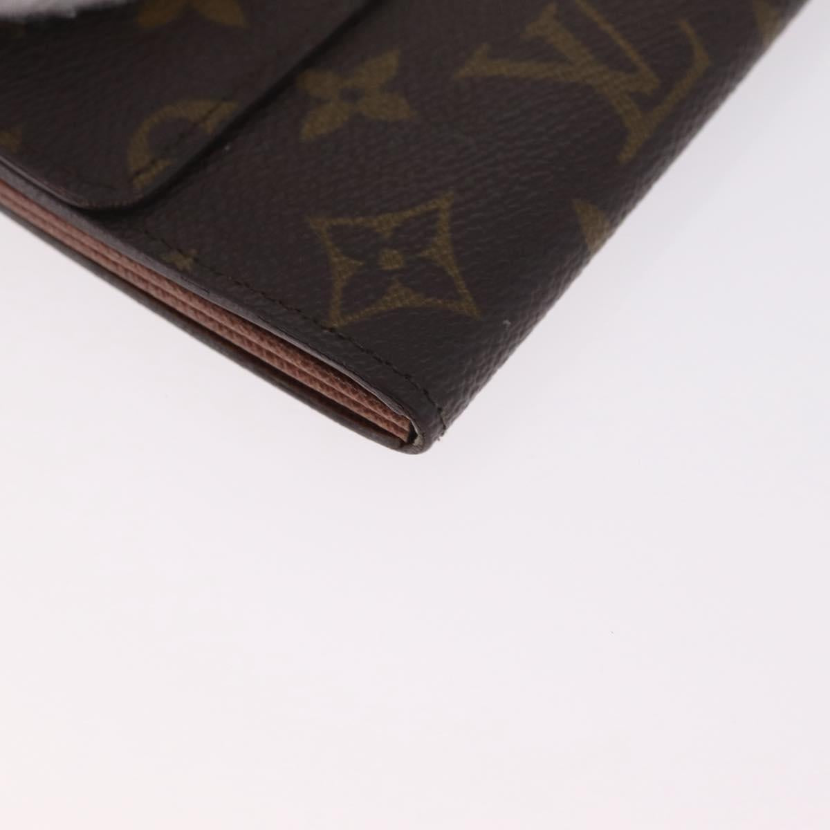 LOUIS VUITTON Monogram Pochette Porte Monnaie Credit Wallet M61726 LV Auth SK337