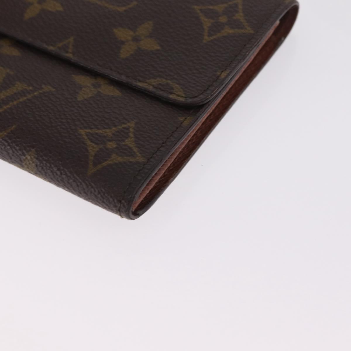 LOUIS VUITTON Monogram Pochette Porte Monnaie Credit Wallet M61726 LV Auth SK337