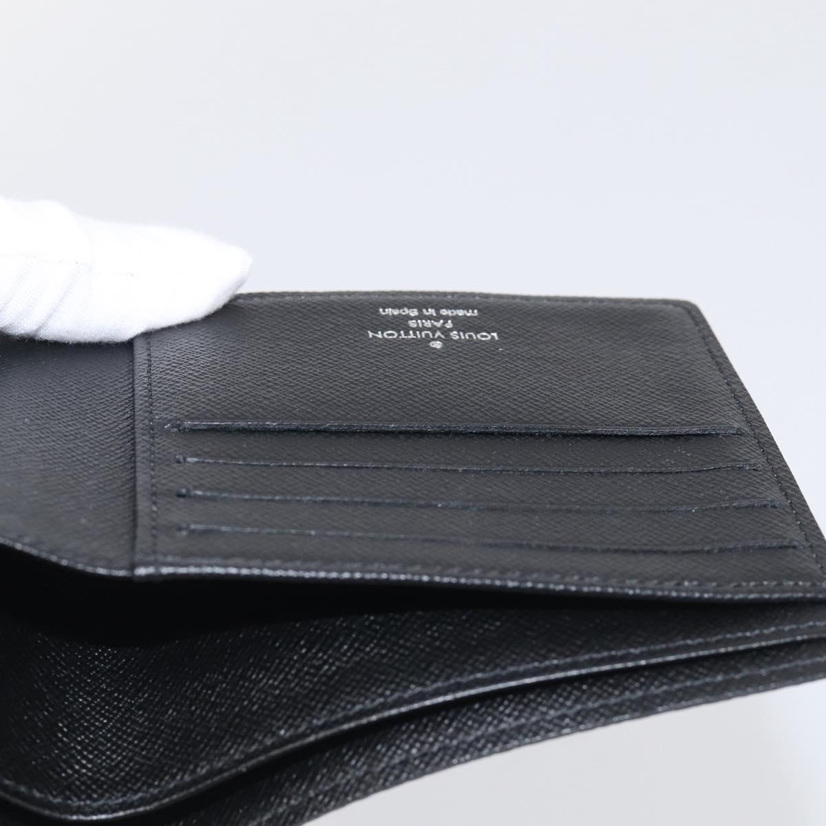 LOUIS VUITTON Damier Graphite Portefeuille Marco Wallet N62664 LV Auth SK338V