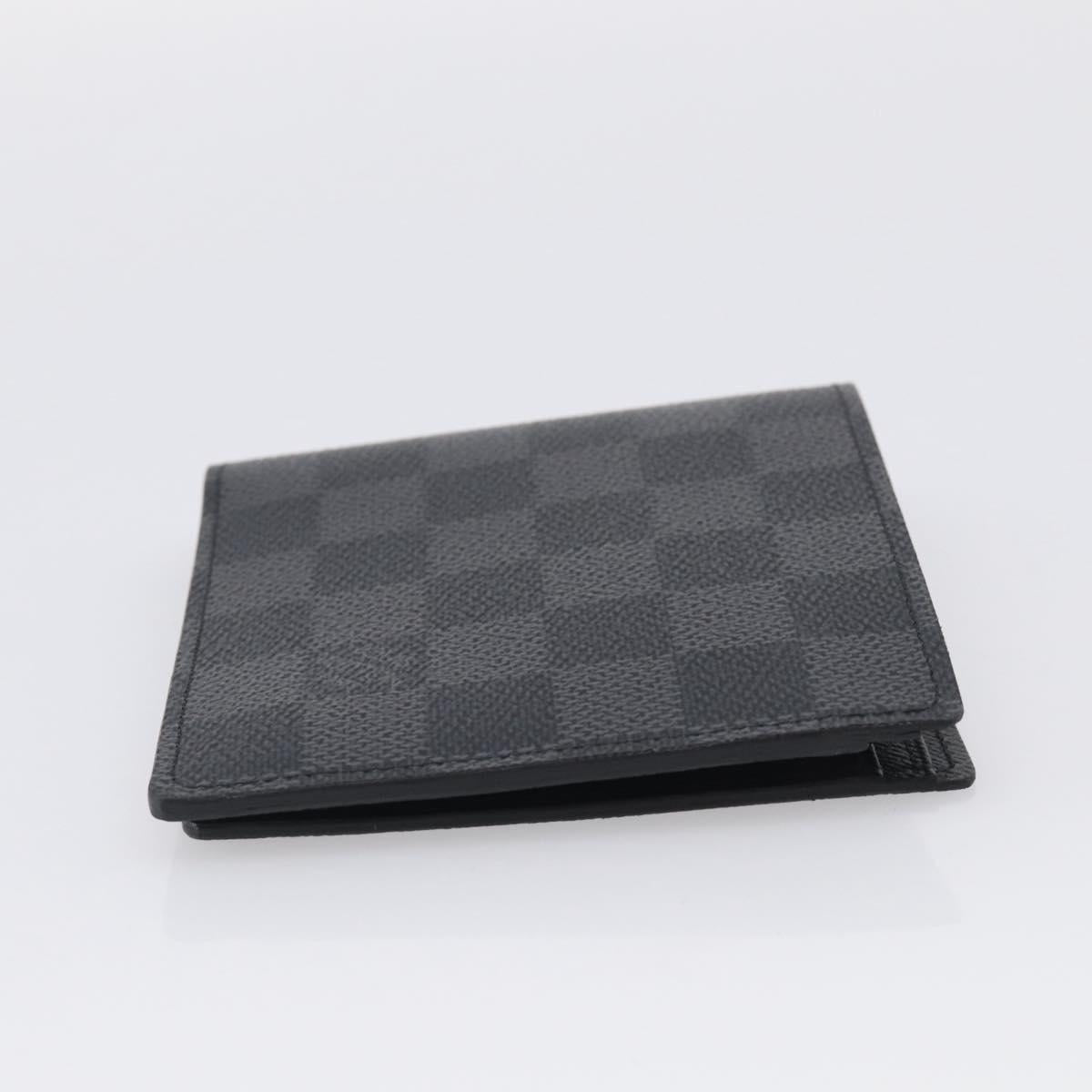LOUIS VUITTON Damier Graphite Portefeuille Marco Wallet N62664 LV Auth SK338V