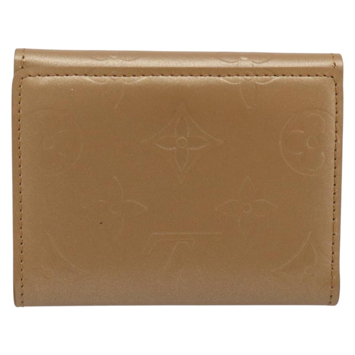 LOUIS VUITTON Monogram Mat Ludlow Coin Purse Amble M65127 LV Auth SK400A