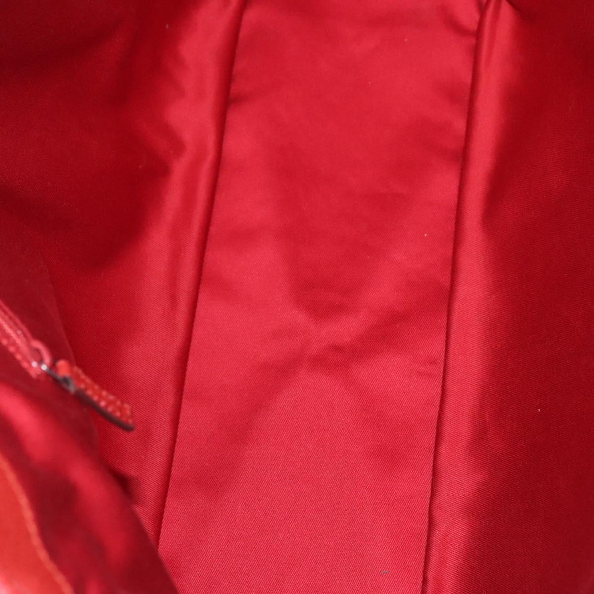 GUCCI GG Canvas Tote Bag Red 113017 Auth SW001V