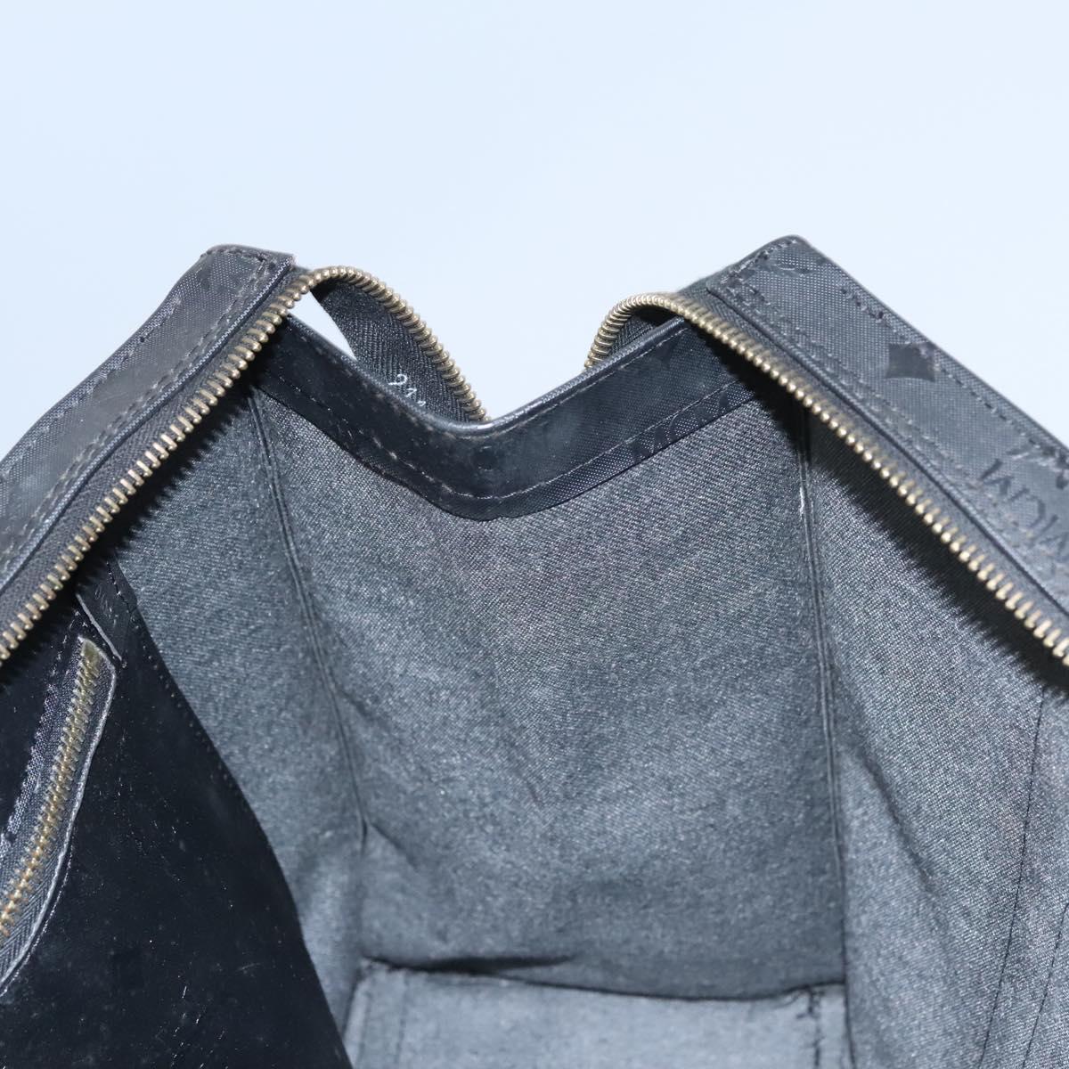 MCM Vicetos Logogram Shoulder Bag PVC Black Auth SW023