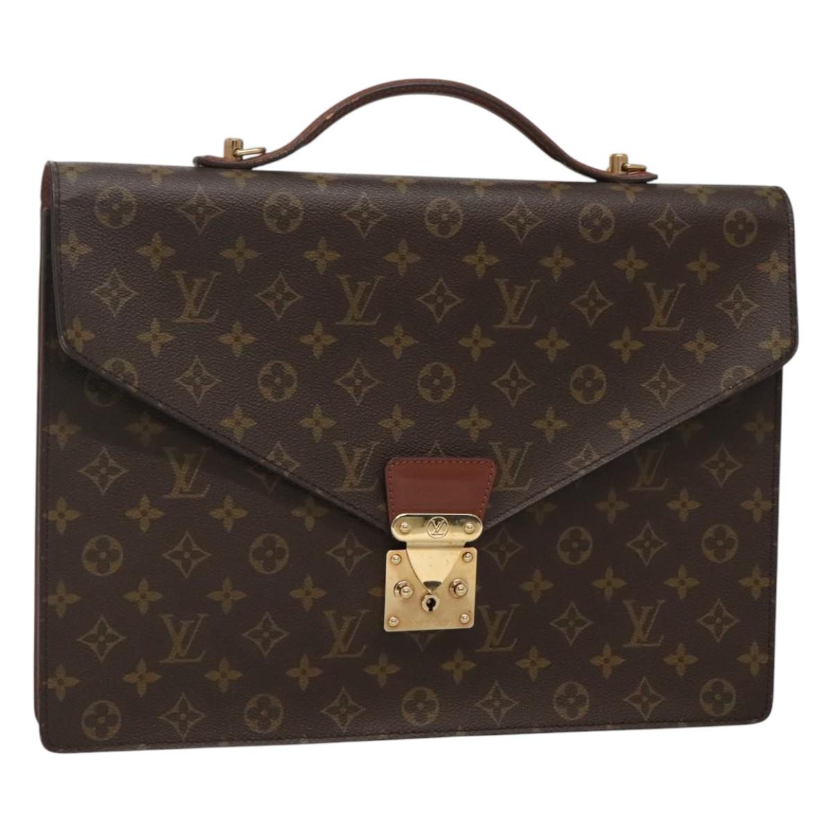 LOUIS VUITTON Monogram Porte Documents Bandouliere Bag M53338 Auth sw092