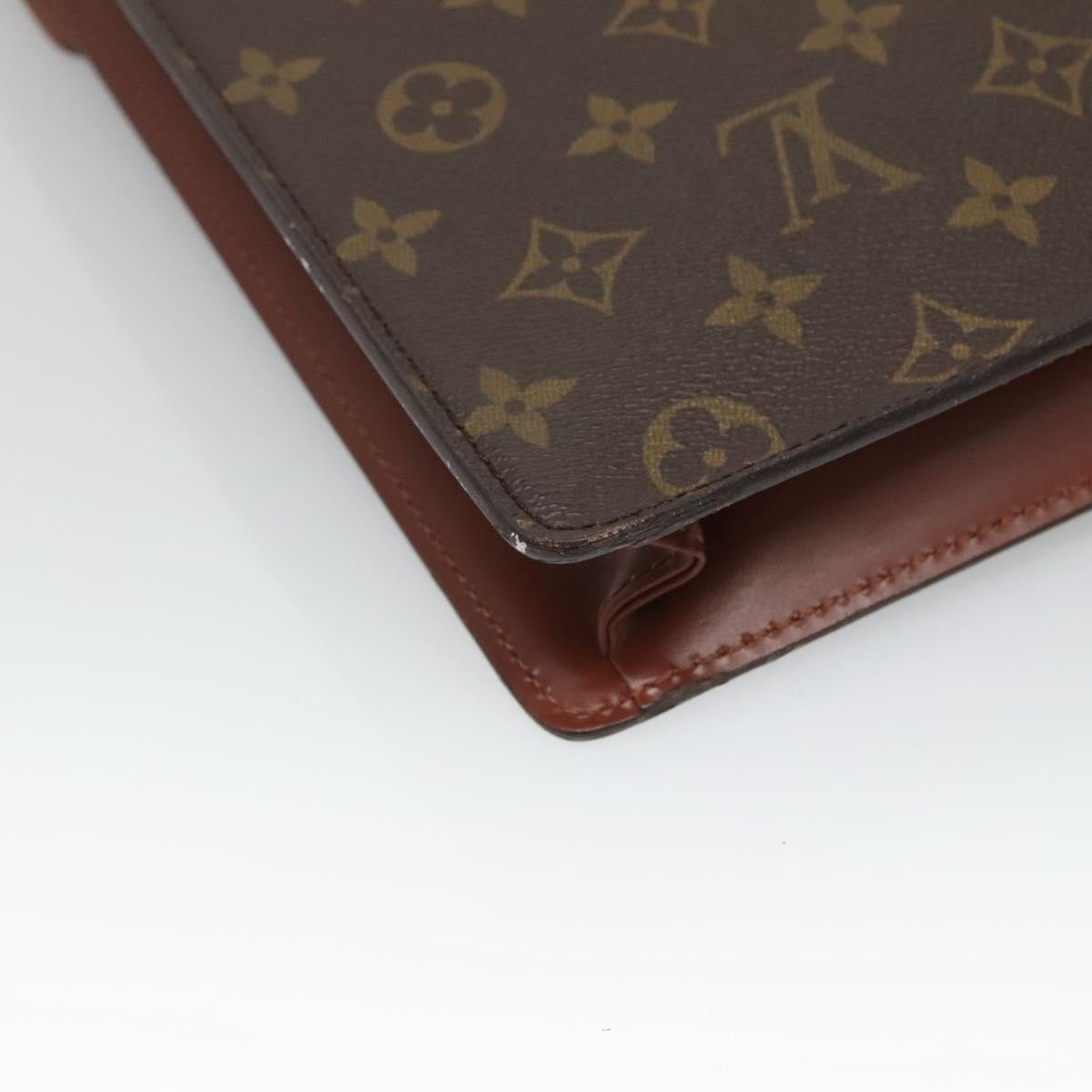 LOUIS VUITTON Monogram Porte Documents Bandouliere Bag M53338 Auth sw092