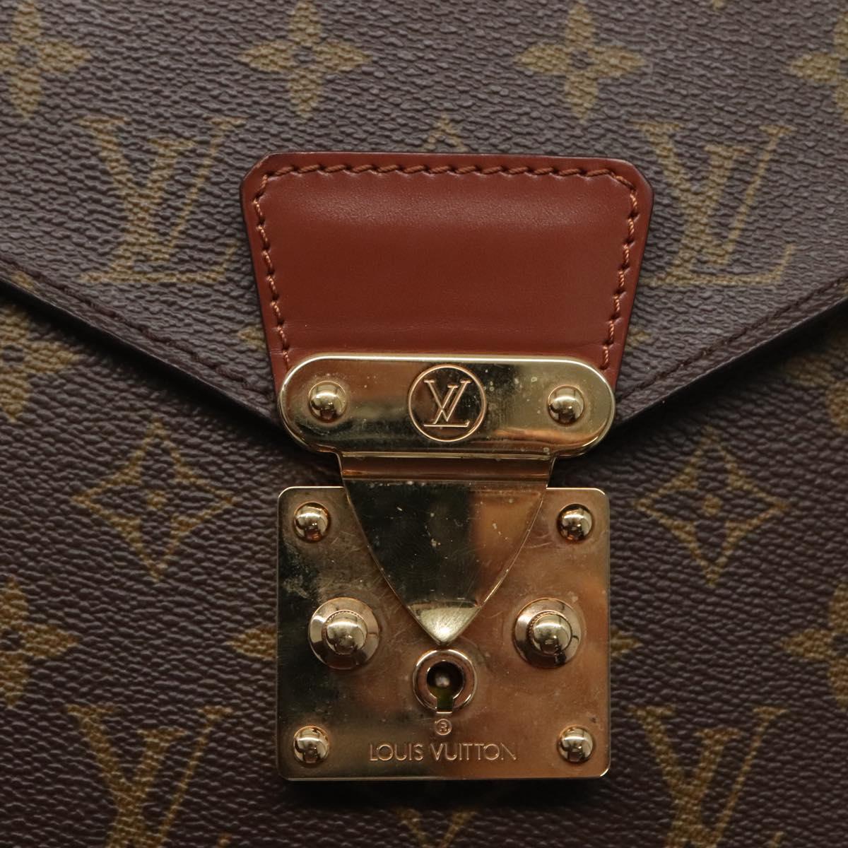 LOUIS VUITTON Monogram Porte Documents Bandouliere Bag M53338 Auth sw092