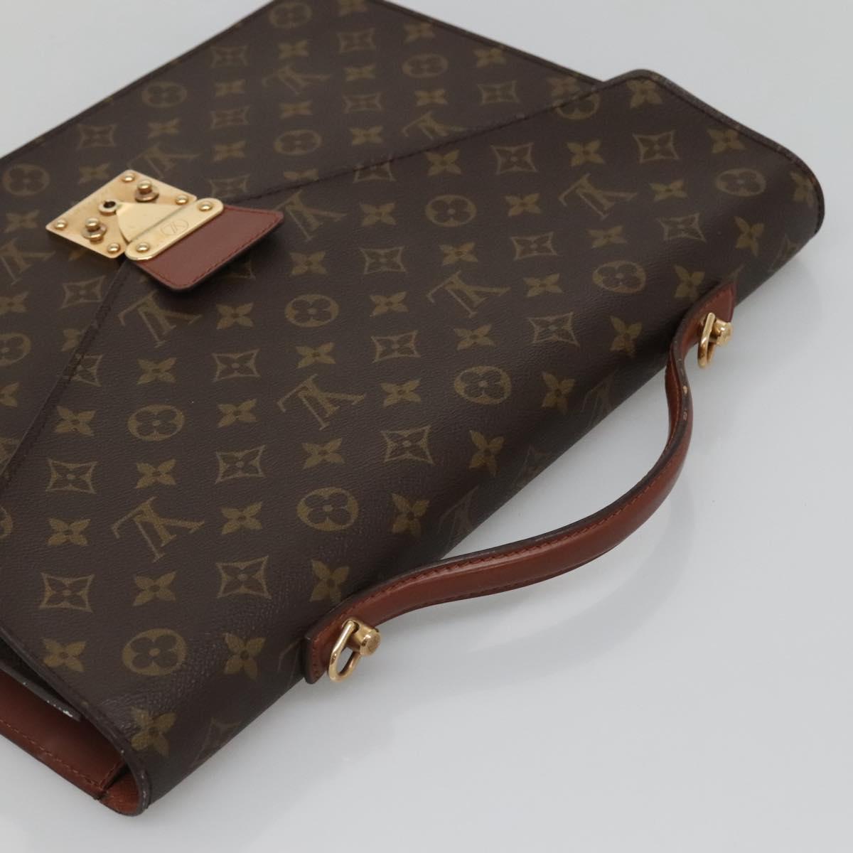 LOUIS VUITTON Monogram Porte Documents Bandouliere Bag M53338 Auth sw092