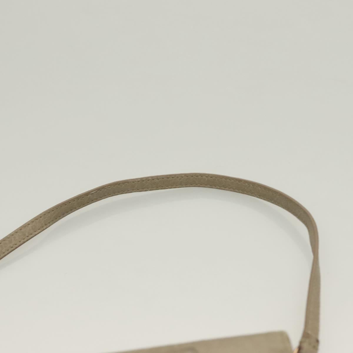 BALENCIAGA Wallet Giant Shoulder Bag Leather Beige 253055 Auth SW1009