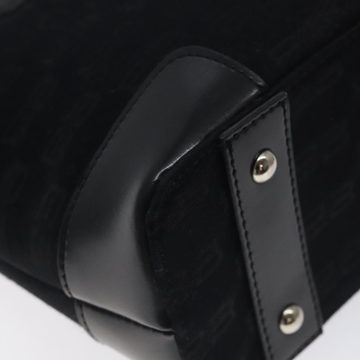 BALENCIAGA Hand Bag Canvas Black Auth SW1025