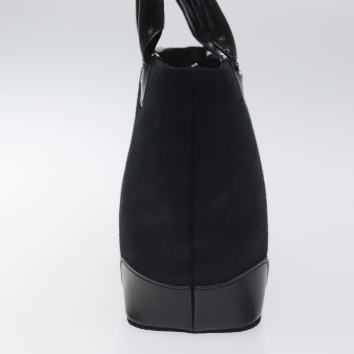 BALENCIAGA Hand Bag Canvas Black Auth SW1025