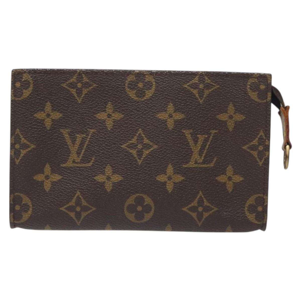 LOUIS VUITTON Monogram Bucket PM Accessory Pouch LV Auth SW1044