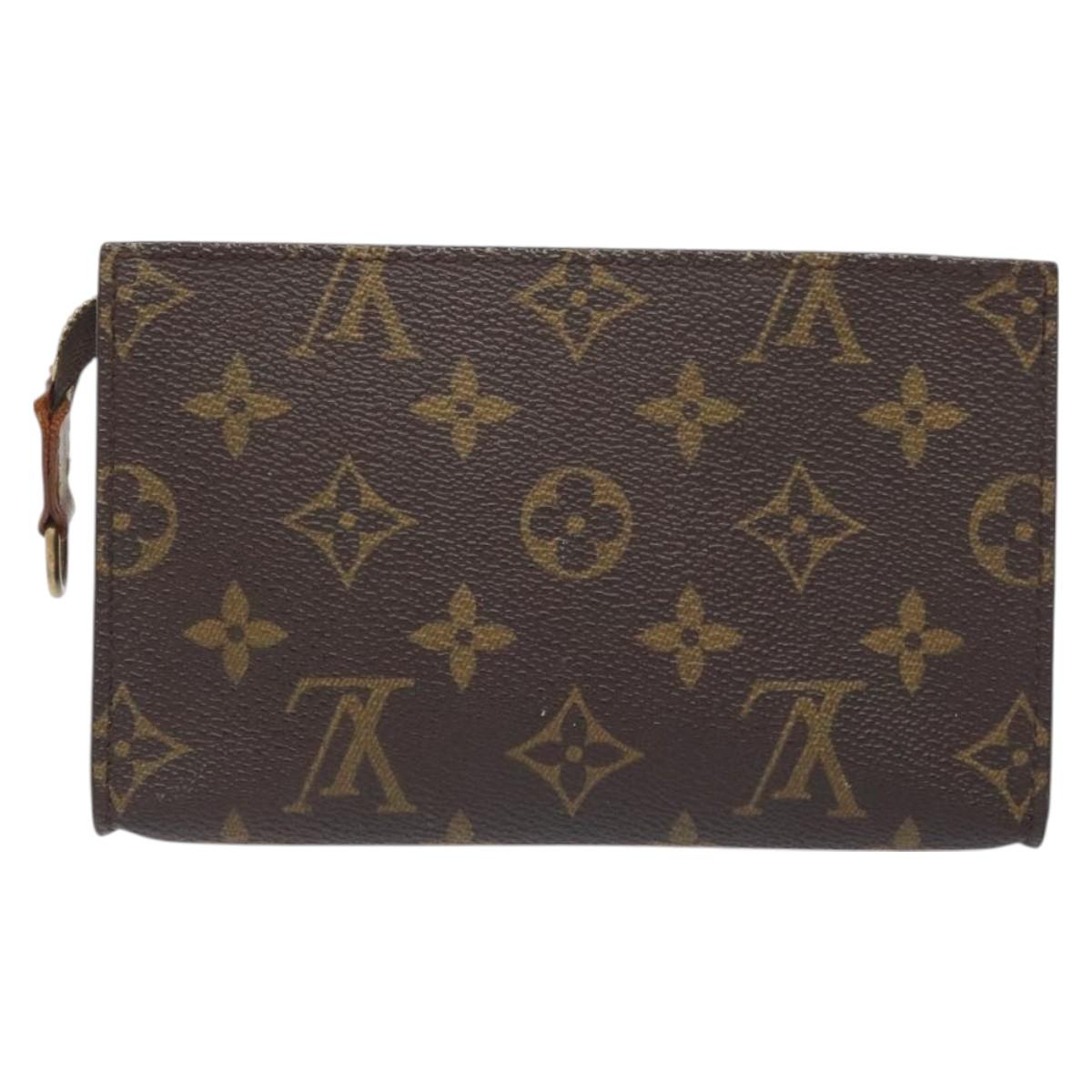 LOUIS VUITTON Monogram Bucket PM Accessory Pouch LV Auth SW1044