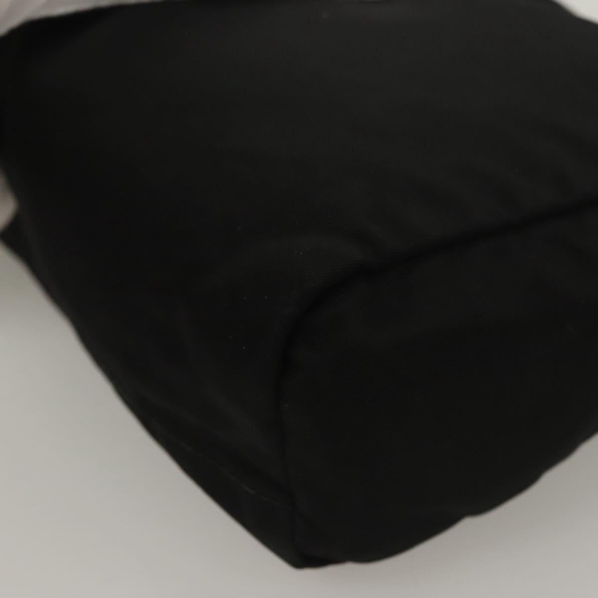 PRADA Pouch Nylon Black Silver Auth SW1056