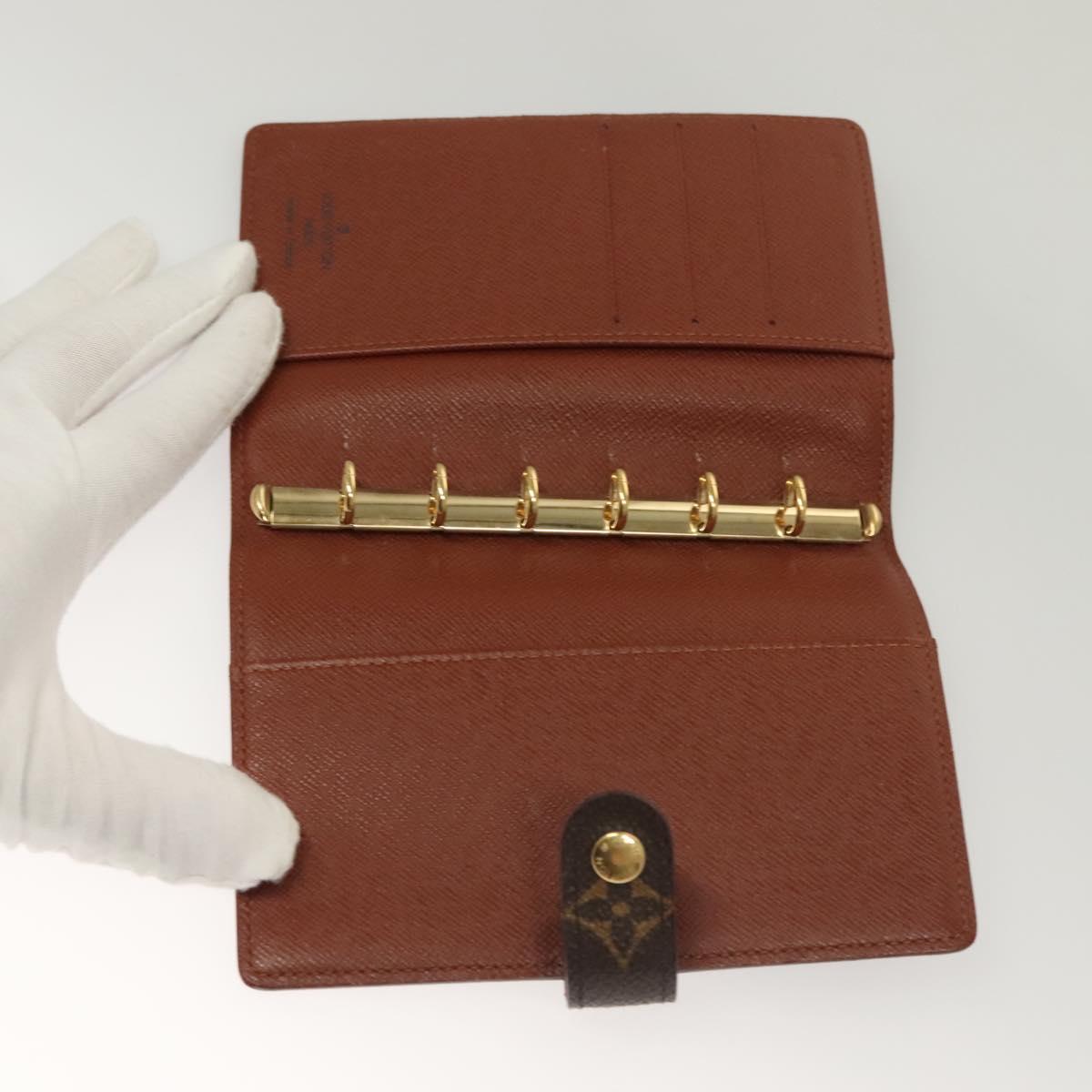 LOUIS VUITTON Monogram Agenda PM Day Planner Cover R20005 LV Auth SW1058