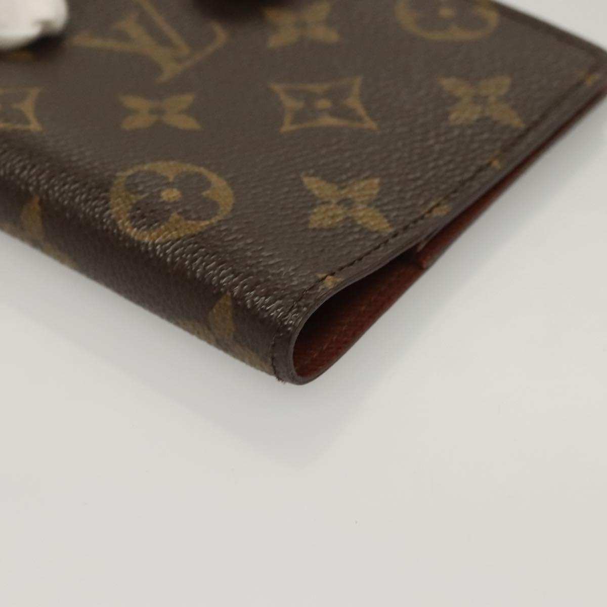 LOUIS VUITTON Monogram Agenda PM Day Planner Cover R20005 LV Auth SW1058