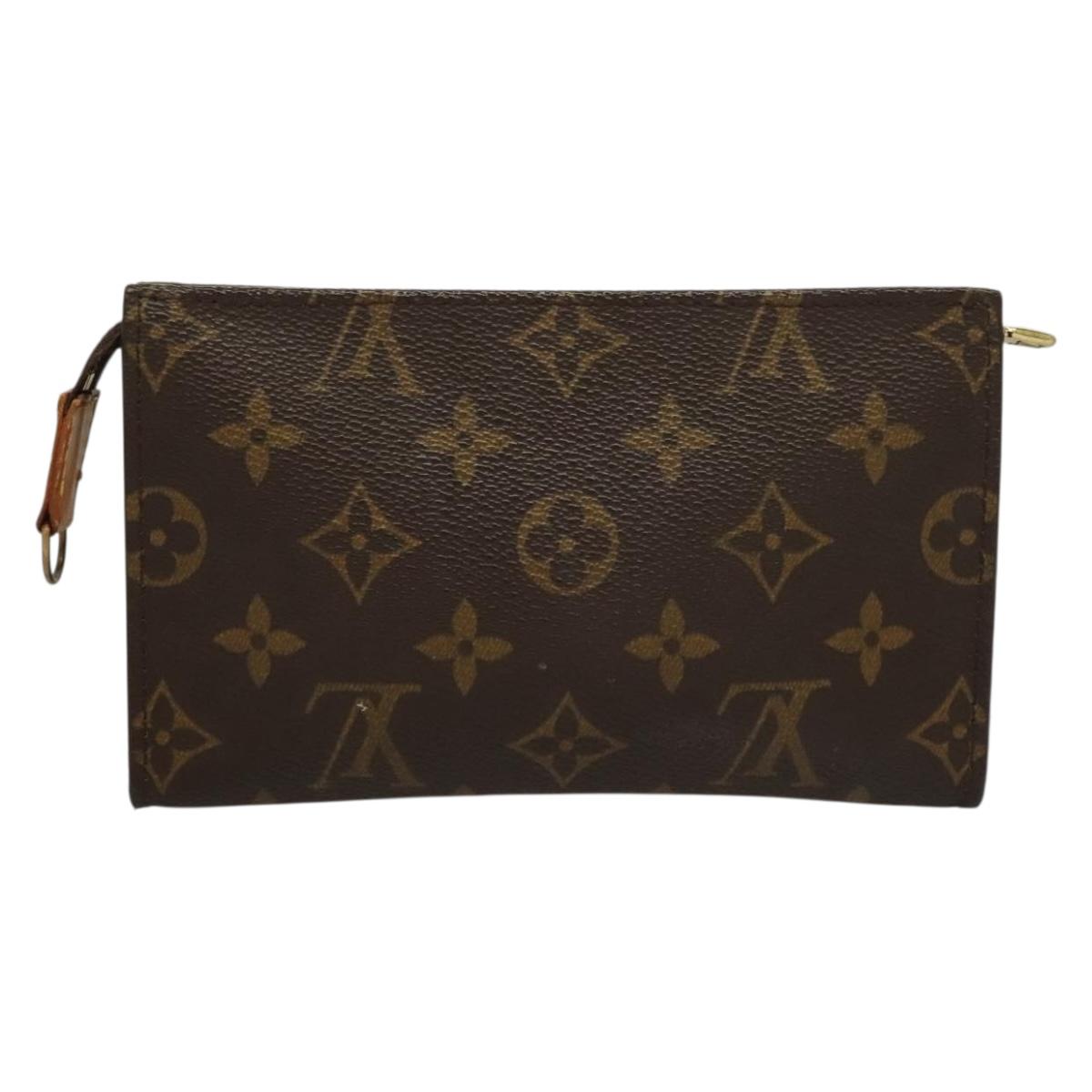 LOUIS VUITTON Monogram Bucket PM Accessory Pouch LV Auth SW1069