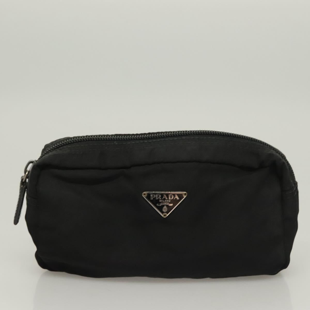 PRADA Pouch Nylon 5Set Black Navy Auth SW1079